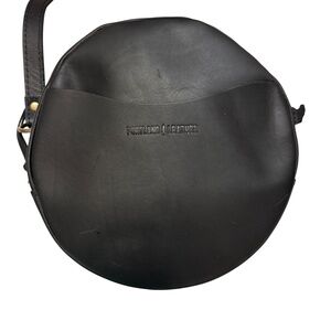 Portland leather the circle black crossbody bag